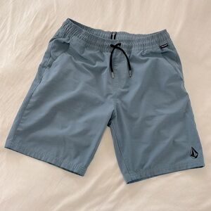 Volcom blue grey board shorts youth XL
